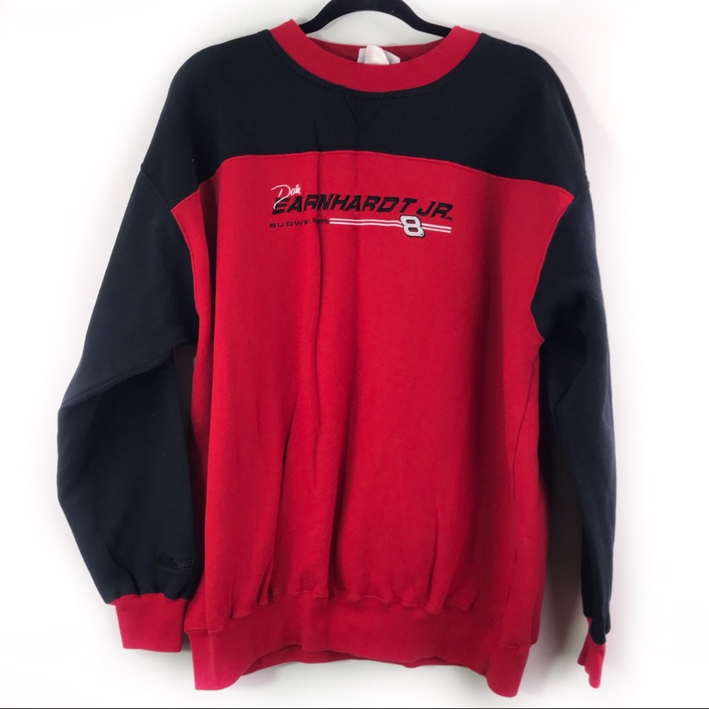 Dale Earnhardt Jr. Red Black Signature Sweater 475